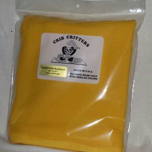 Yellow 30" x 40" Receiving Blanket 100% Cotton NEW